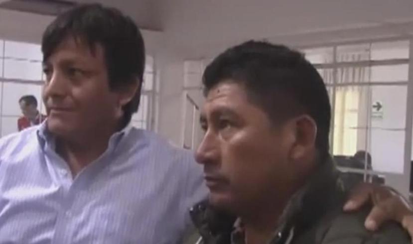 Wilbert Estrada (izquierda) y Javier Gallegos, quienes además de candidatos a alcalde son primos (Captura Video)