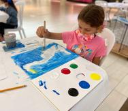 Como parte de la iniciativa se ofrecen talleres de arte para niños.