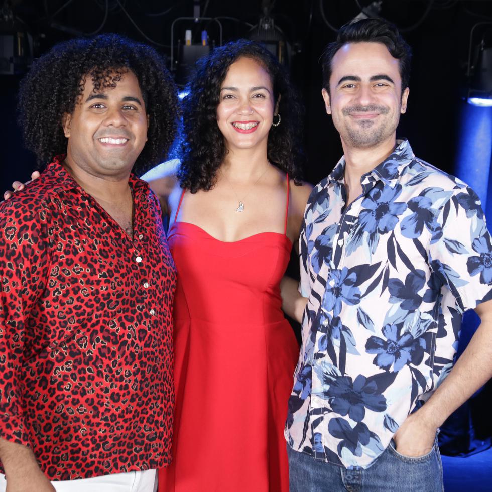 De izquierda a derecha, Kiko Blade, Naima Rodríguez y Esteban Ruiz, quienes se presentarán en el Festival de la Comedia en Bayamón.
