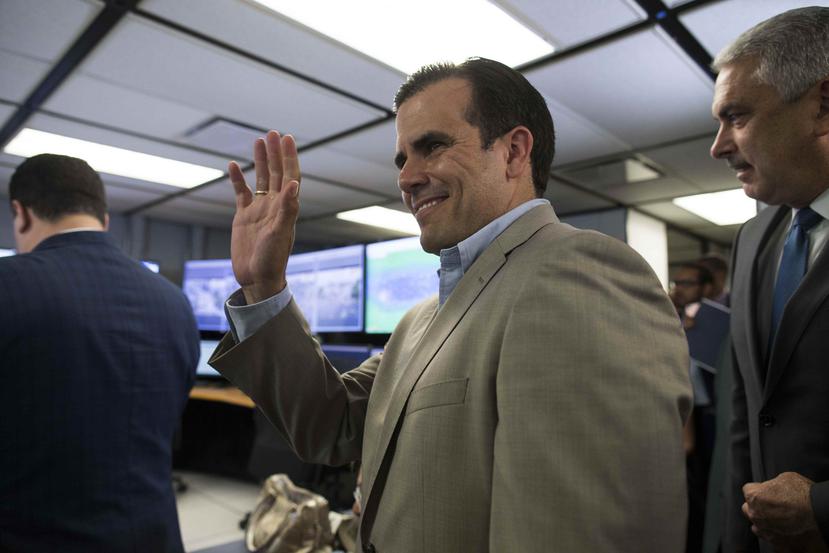 In the picture the Governor, Ricardo Rosselló.