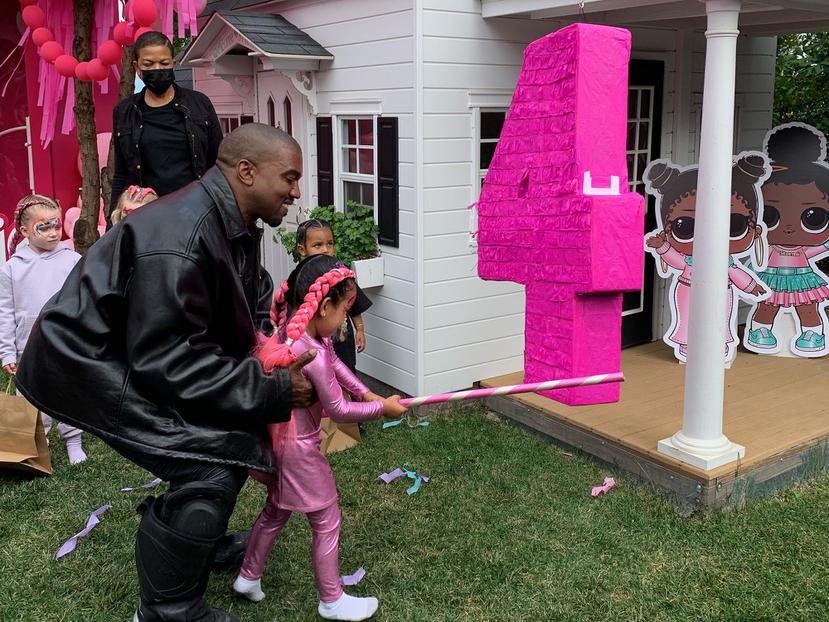 Kanye West compartió con su hija Chicago, durante su cumpleaños número cuatro.