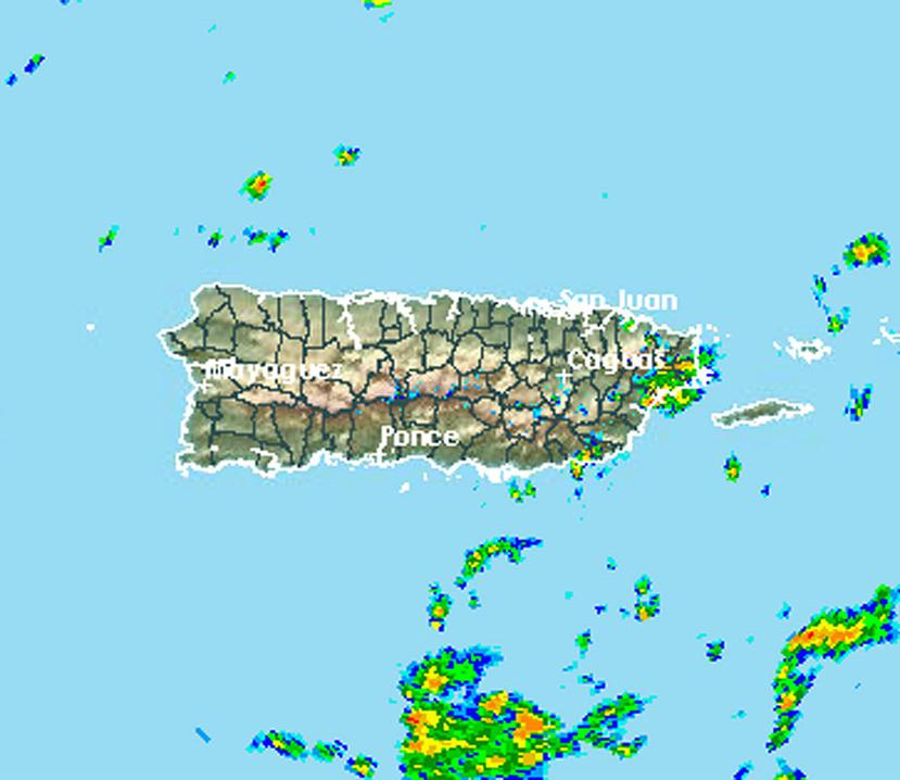 La parte de mayor precipitación quedará sobre las aguas del mar Caribe. (SNM)