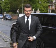 David Beckham compareció el jueves ante un tribunal británico. (Victoria Jones/PA via AP)