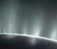 Los más recientes descubrimientos y la posibilidad de vida extraterrestre está en una de las lunas de Júpiter, Europa, y otra de Saturno, Encelado. (Ilustración de Encelado / NASA)