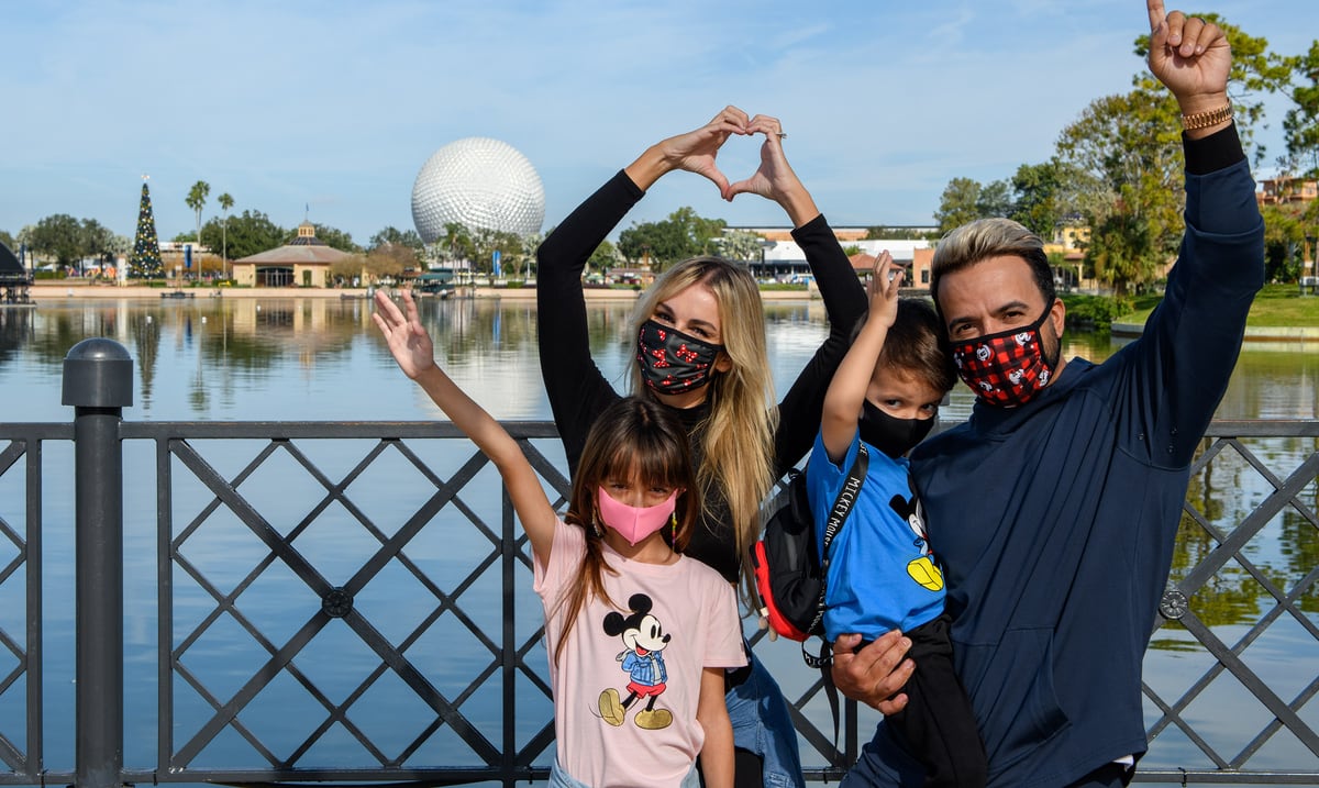 Luis Fonsi celebrates the birthday of his children at Epcot
