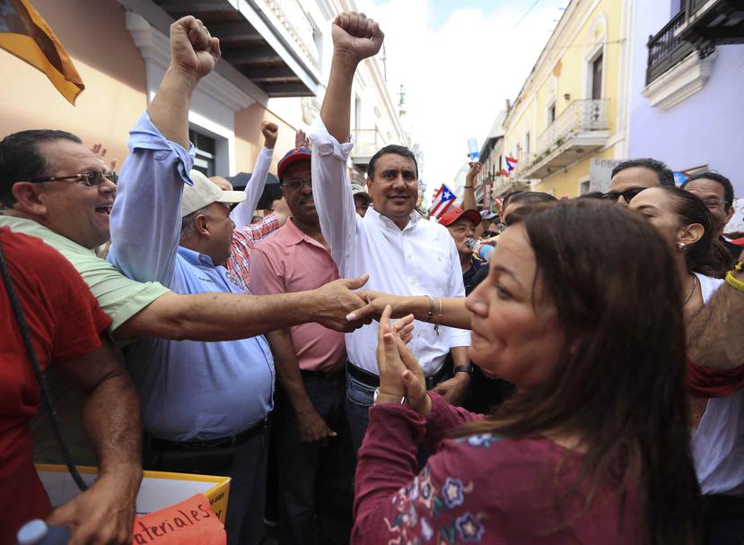 Governor Ricardo Rosselló was not in La Fortaleza while the protest.