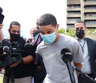 Jay O’Neill González Mercado, sospechoso del asesinato de Rosimar Rodríguez, a su salida del Tribunal de Bayamón.