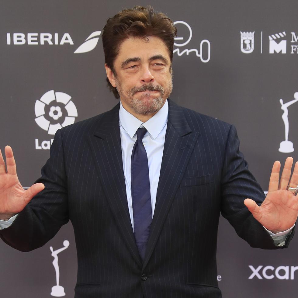 El actor y productor puertorriqueño Benicio del Toro, este viernes en Madrid.