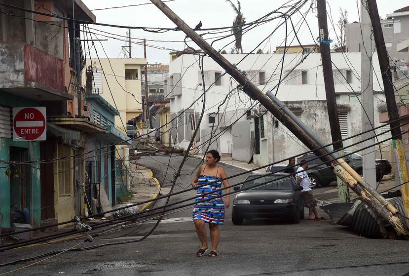 El tendido eléctrico en Yabucoa quedó devastado luego que el huracán María hizo su entrada a la isla por el municipio el pasado 20 de septiembre.