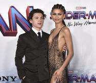 Zendaya y Tom Holland, quienes han protagonizado juntos las dos más recientes cintas de "Spider-Man" y sostienen una relación sentimental en la vida real.