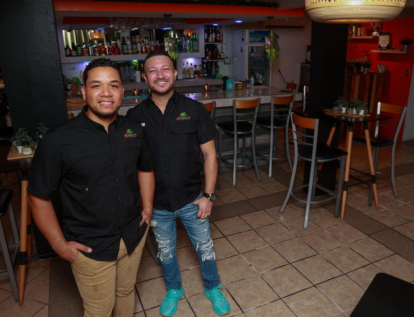 From the left, Pedro Rosado, owner, with chef Carlos Rivera.
