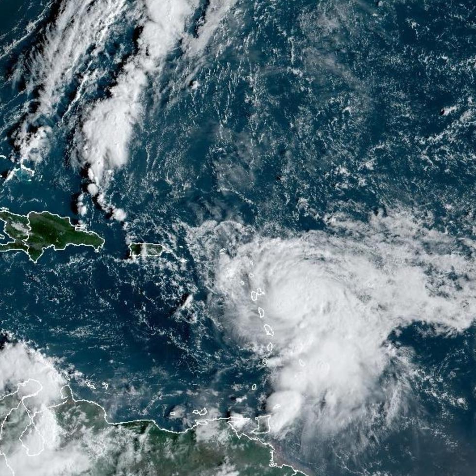 En promedio, se forman anualmente 14 tormentas en el océano Atlántico, pero el pronóstico de la CSU proyecta 23 para 2024. En la foto, imagen satelital del huracán Tammy, en 2023.