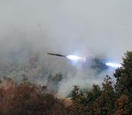 Foto de archivo de un lanzacohetes surcoreano.