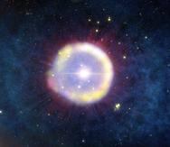 Impresión artística de un campo de estrellas de Población III, las primeras que habrían iluminado el universo, en una escena situada unos 100 millones de años después del Big Bang.