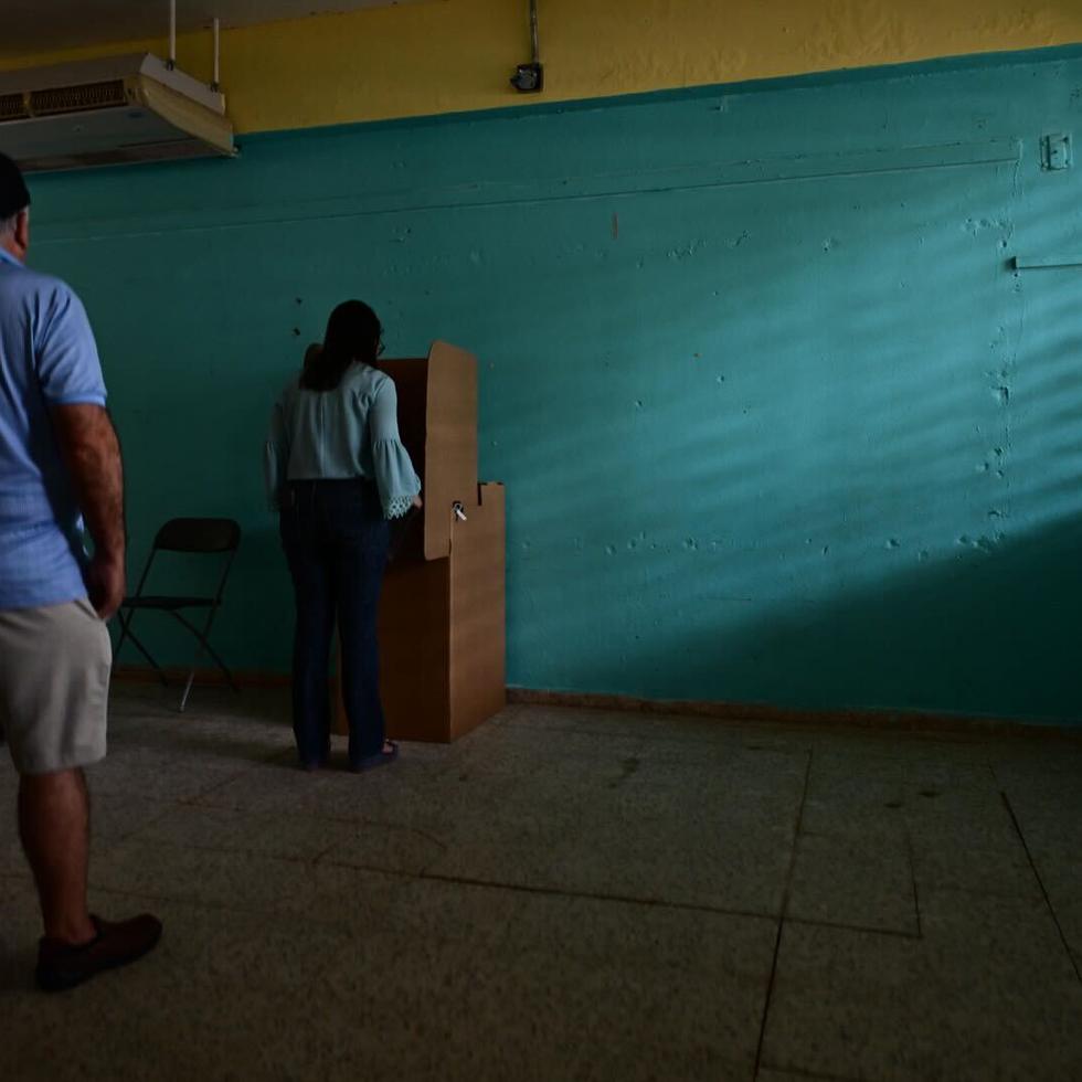 2 de Junio de 2024 - 
Ambiente en la Escuela Waldorf, en donde va a votar Jesús Manuel Ortiz, se fue la luz desde las 9:50 a.m.