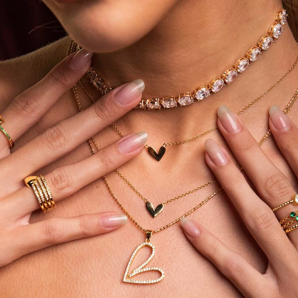 Diversos estilos de la colección Amore de Carolina Jewelery.