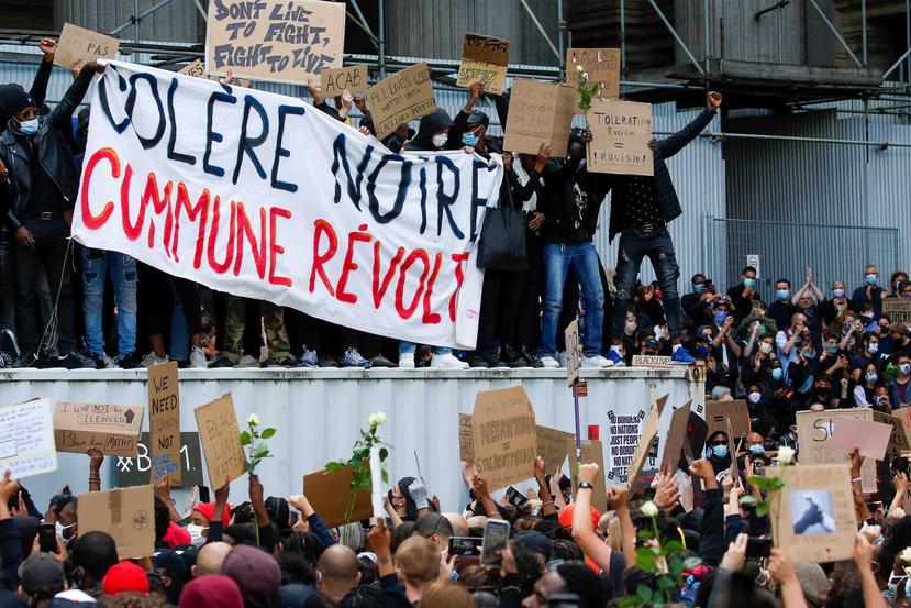 Manifestación antiracista en Bélgica. (Efe)
