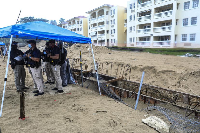 Área donde la Junta de Directores del Condominio Sol y Playa pretende levantar una verja en cemento.