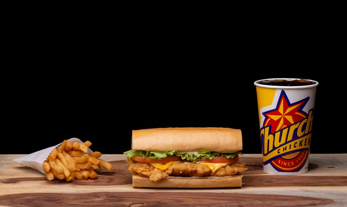 Church Chain Launches Pechu Criollo, New Chicken Sandwich Served in Water Pan