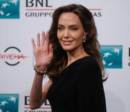 Angelina Jolie estuvo presente en la presentación de la película "Eternals" en Roma.