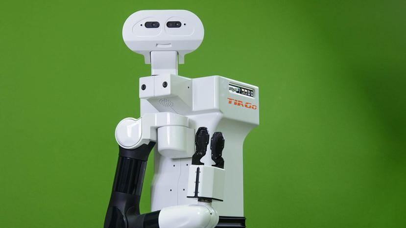 "TIAGo" es un robot colaborativo, por lo que es "seguro, robusto y flexible". (Captura / http://tiago.pal-robotics.com/)