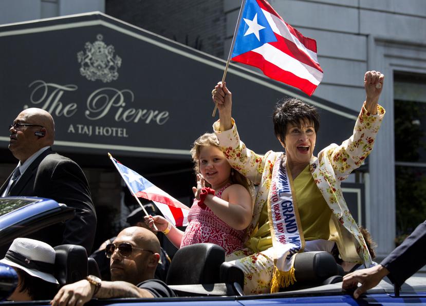 Chita Rivera, como la gran mariscal de la Parada Puertorriqueña.