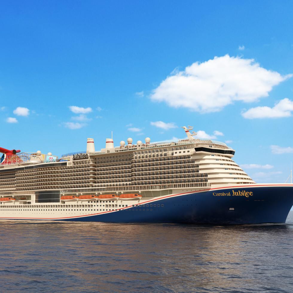 Nuevo barco de la empresa Carnival Cruise Line, Jubilee, el cual comenzará a servir a los pasajeros a partir del 2023.
