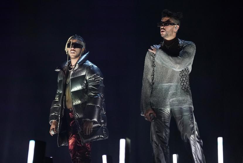 Jhay Cortez y Bad Bunny interpretaron el tema "Dakiti" en la edición 63 de los Grammy Awards, desde Los Ángeles en marzo pasado.