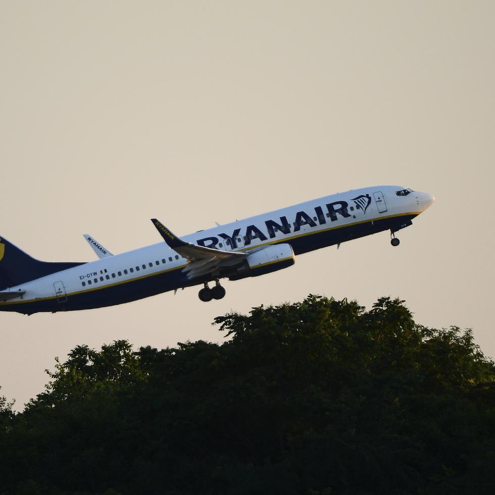 Un avión de Ryanair en el aeropuerto de Budapest el 12 de junio del  2022.