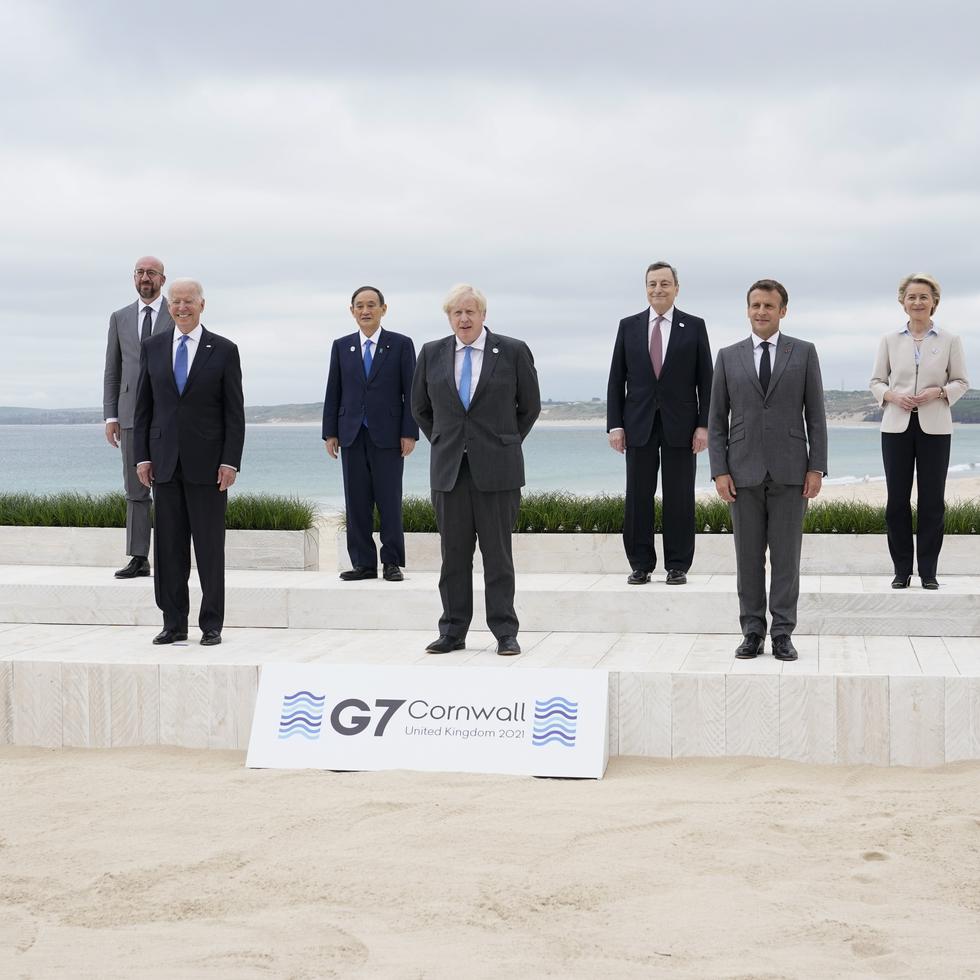 Los líderes del G7 en el Reino Unido.
