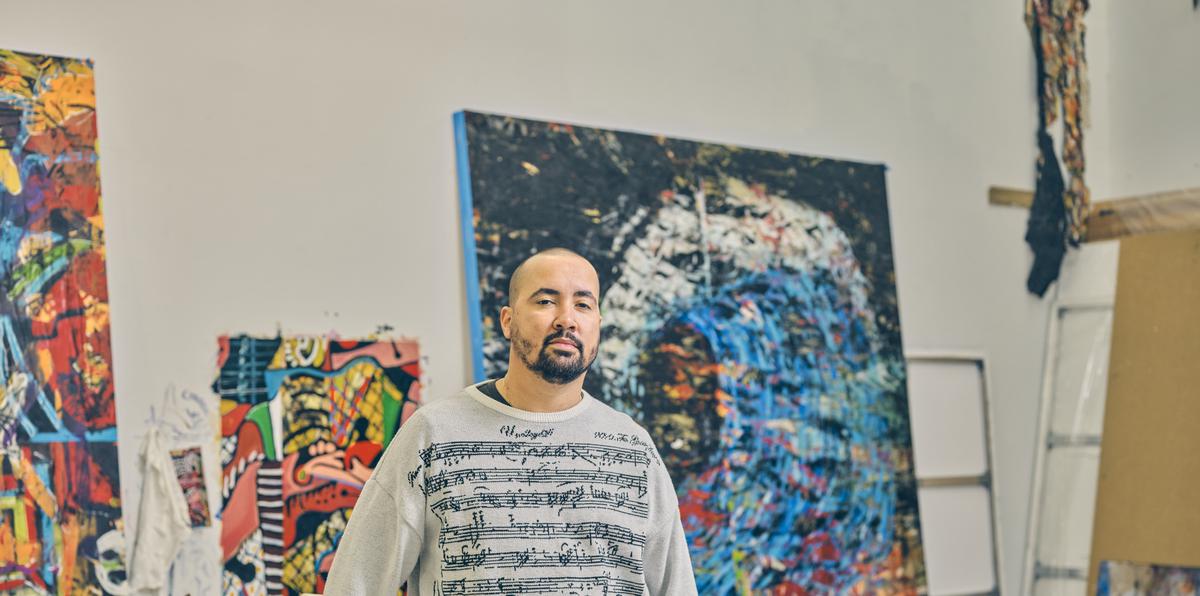 The Puerto Rican artist has had his studio for 12 years in Bushwick, New York.