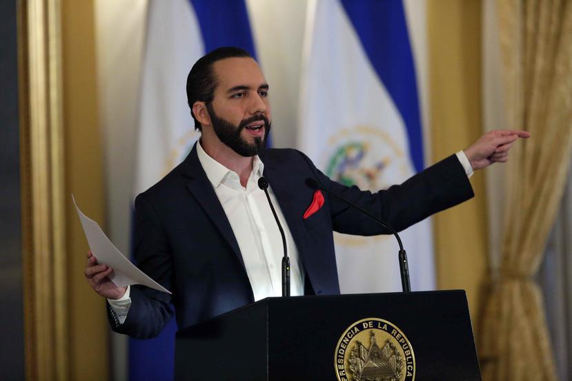 Nayib Bukele, presidente de El Salvador fue entrevistado por el boricua Residente en un "live" en Instagram. (EFE/Rodrigo Sura)