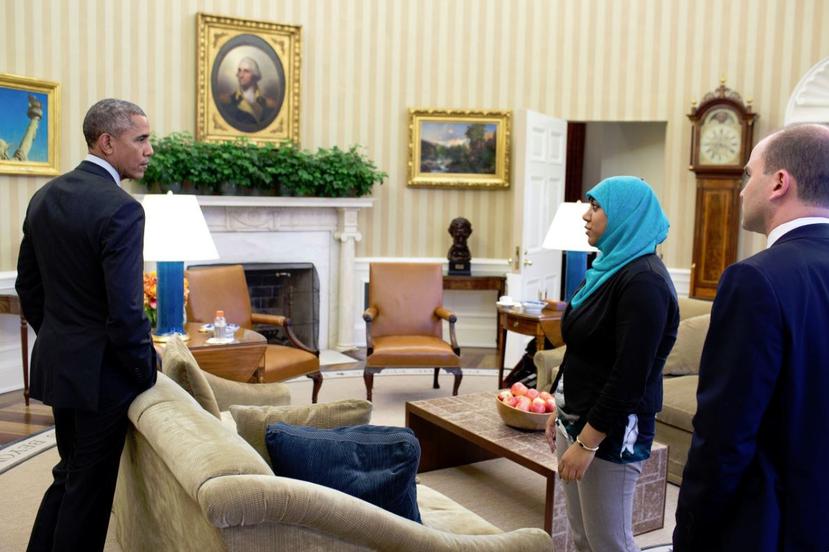 Ahmed reflexionó sobre su continuidad en el Gobierno de EE.UU. tras los duros comentarios de Trump contra los musulmanes. (Captura White House/ Pete Souza)