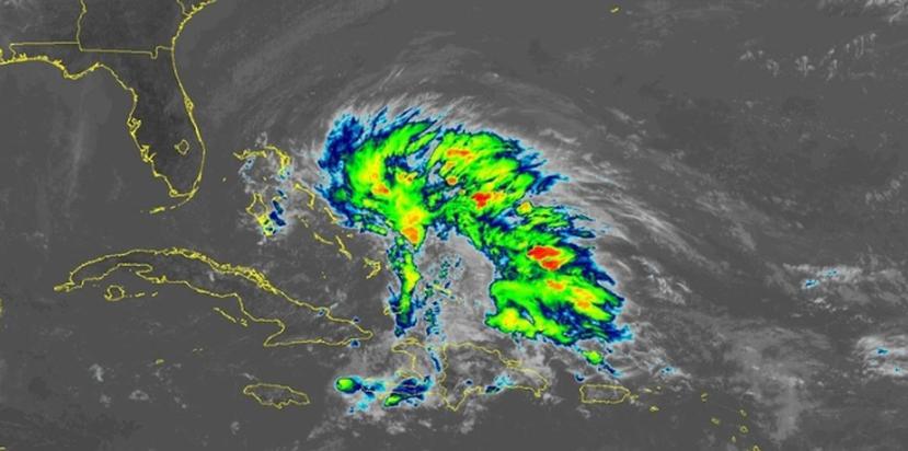 Imagen de satélite de la baja presión que se encamina hacia Florida. (Captura / NOAA)