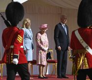 La reina Elizabeth II recibió al presidente Joe Biden y la primera dama Jill Biden en el castillo Winsor en el 2021. (Archivo)