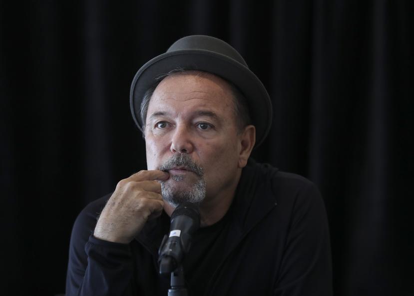 El cantante Rubén Blades en conferencia de prensa sobre su presentación el 22 de septiembre en el Coliseo José Miguel Agrelot.