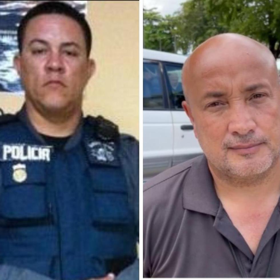 A la derecha, el agente Waldemar Burgos. A la izquierda su amigo y exjefe, teniente Leslie Zeno.