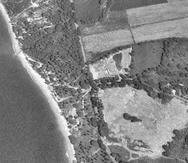 Captura de pantalla Google Earth de área de Rincón antes de ser construido el Cond. Sol y Playa (11 de octubre de 1993)