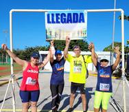 Los corredores crearon sus propios puntos de llegadas en distintas partes de Puerto Rico para celebrar la edición virtual del San Blas.
