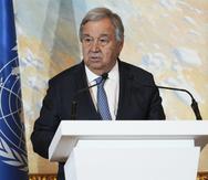 El secretario general de la ONU, António Guterres, en Doha, Qatar, el 2 de mayo de 2023.