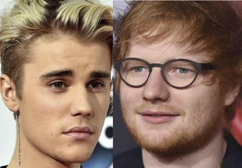 No es la primera vez que Justin Bieber y Ed Sheeran trabajan juntos. (AP)