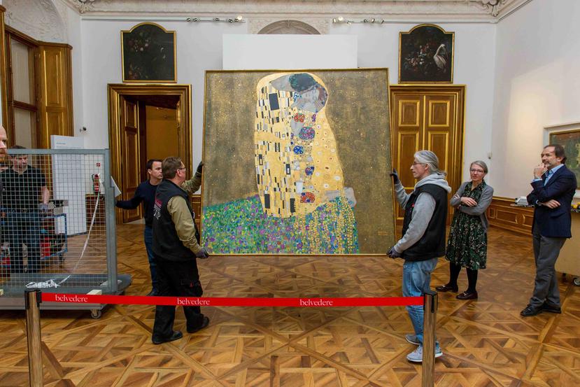 "El Beso" es el cuadro más famoso de Klimt.(EFE).