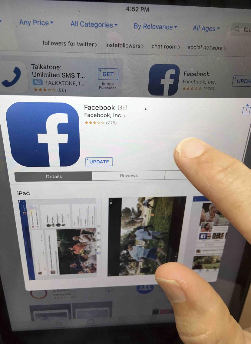 Facebook resaltó también el aumento del bienestar por interactuar con amigos cercanos en línea. (AP)