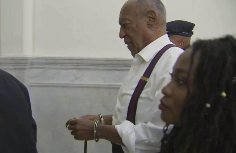 Cosby, de 81 años, declinó la oportunidad de hablar en la corte antes de conocer su castigo. (AP)
