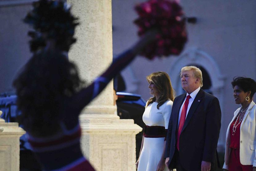 La primera dama de Estados Unidos, Melania Trump, y el presidente de Estados Unidos, Donald Trump. (AP)