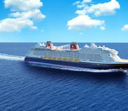 El nuevo crucero de Disney debutará en los mares en junio de 2022.
