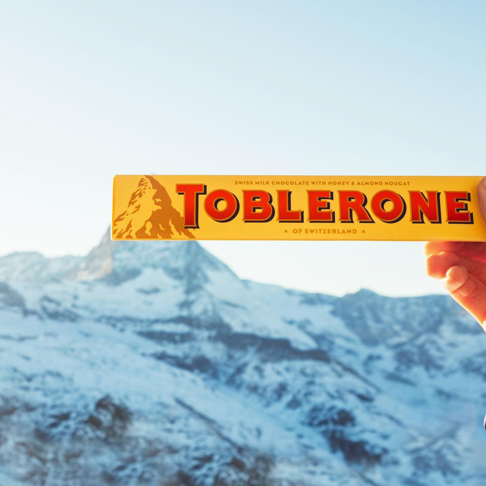 El chocolate Toblerone usa el monte Cervino en su imagen de marca.