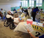 La actividad de vacunación masiva en Vieques inició el pasado lunes.