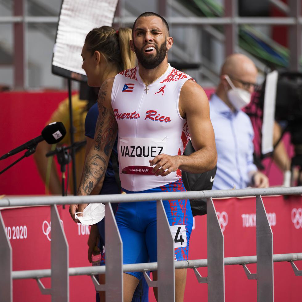 Wesley Vázquez no avanzó a las semifinales de los 800 metros en Tokio.