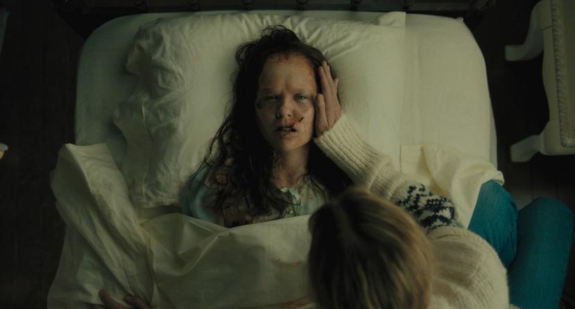 La actriz Olivia O'Neill en una escena de la película "The Exorcist: Believer".